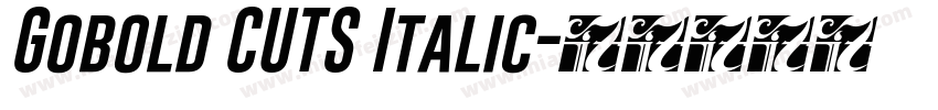 Gobold CUTS Italic字体转换